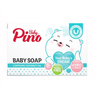 Baby Pino Детское туалетное мыло для нормальной кожи 0+, 100 г