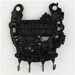 Ключница настенная подкова «Богатства и процветания», 10.5×12 см