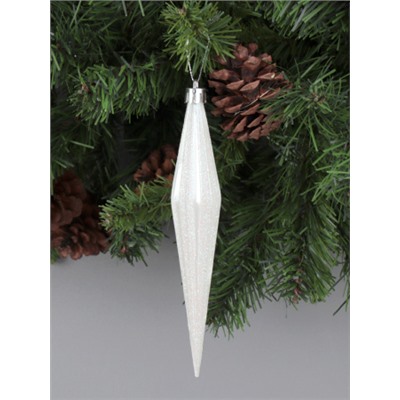 Новогоднее украшение Сосульки 6 штук 18 см / WF-199 /уп 168/белые