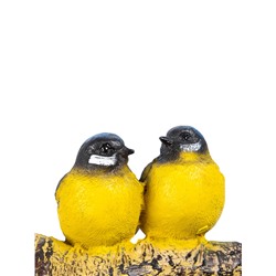 Садовая фигура из полистоуна «Синицы на ветке», подвесная, 16×12×12 см
