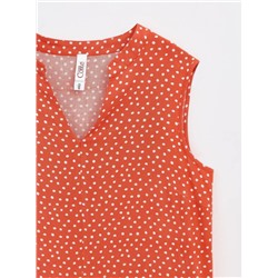 Блузы CONTE LBL 1196 Блузка в горошек с воланом