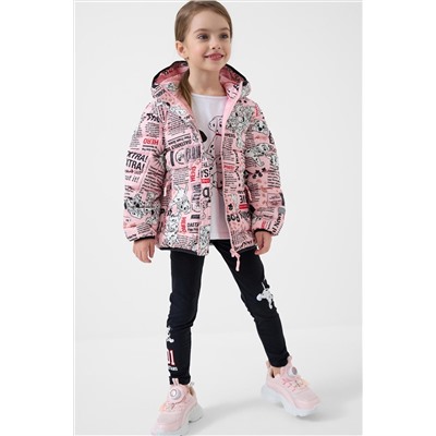 Куртка текстильная с полиуретановым покрытием для девочек PLAYTODAY, 1242842