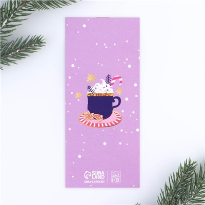 Подарочный набор новогодний, блокнот и фигурная ручка «Теплых моментов»