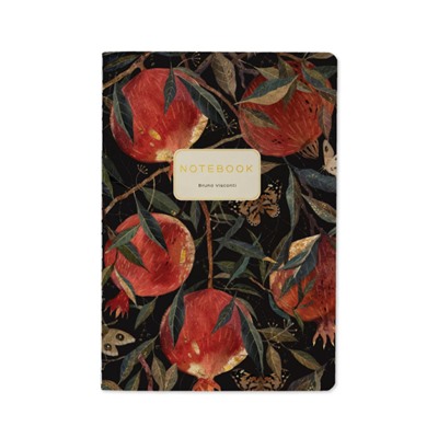 Записная книжка А5  40л клетка "FLORA.ГРАНАТ" 7-40-001/170 Bruno Visconti