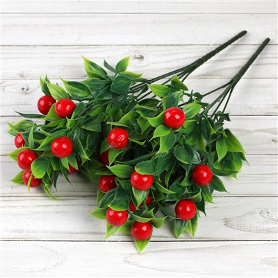 Цветок искусственный Ягода 33 см / 60-3 /уп 120/400/800/