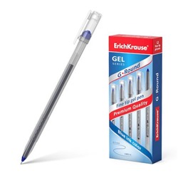 Ручка гелевая G-Round 0.5 мм синяя 54525 ErichKrause