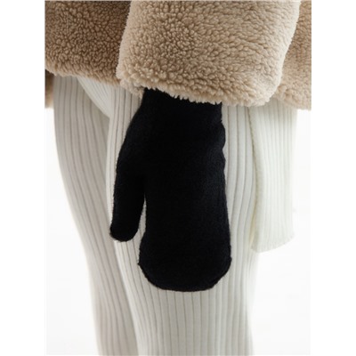 Варежки женские MINAKU «Мягкость», размер 23 см, чёрные