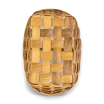 Корзина плетёная для хранения, 22×15.5×12 см, ручка h=13, секвойя, Greengo