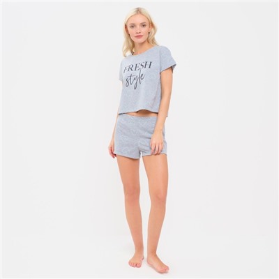 Пижама женская (футболка, шорты) KAFTAN Fresh, размер 40-42