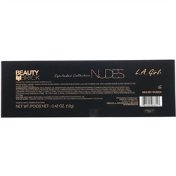 L.A. Girl, Палетка теней для век Beauty Brick, палитра Nudes, 12 г