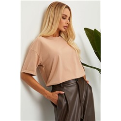 Футболка оверсайз женская ГБ4000-ФЖ (Бежевый)