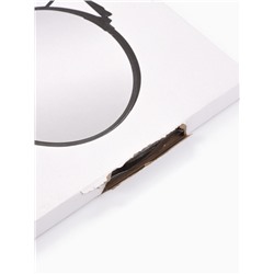 УЦЕНКА Зеркало настольное, с увеличением х2, двустороннее, 19.5×20 см, (16.5×19.5 см), чёрное