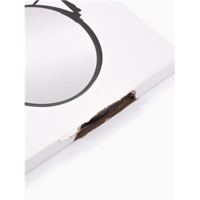 УЦЕНКА Зеркало настольное, с увеличением х2, двустороннее, 19.5×20 см, (16.5×19.5 см), чёрное