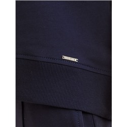 Футболка свободная с принтом из футера двухнитки с эластаном