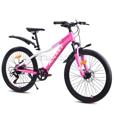 Велосипед 24" Rocket Vela alloy Pro, цвет розовый, размер 13"
