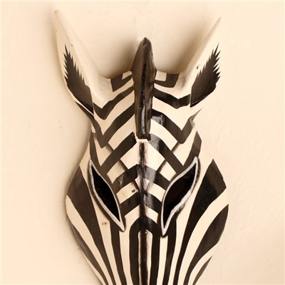 Маска «Зебра», 30×16×7 см, дерево