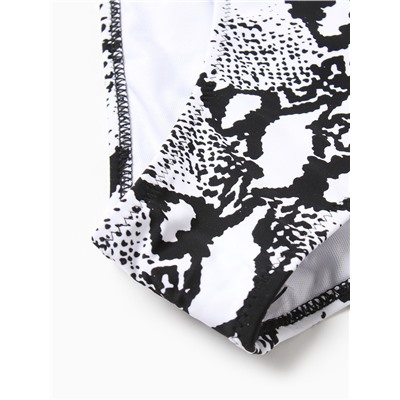 Купальник женский слитный со змеиным принтом MINAKU, размер 42