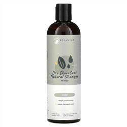 Kin+Kind, Dry Skin + Coat Natural,натуральный шампунь для собак, кедр, 354 мл (12 жидк. унций)