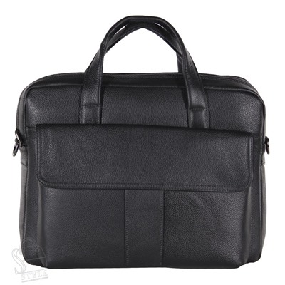 Портфель мужской кожаный 8075G black S-Style