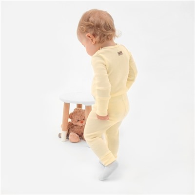 Комплект легинсов детских MINAKU: Basic Line BABY, рост 62-68 см, цвет кремовый, молочный