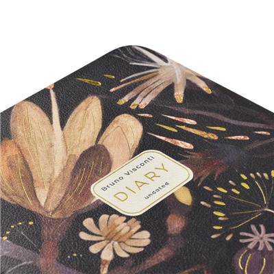 Ежедневник недатированный А5+ 240 стр. "Ночные цветы" 3-744/04 Bruno Visconti