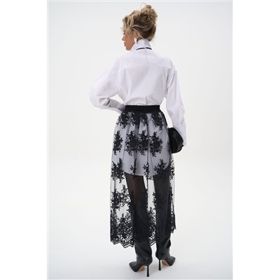 Кружевная юбка Пэрис (чёрный)