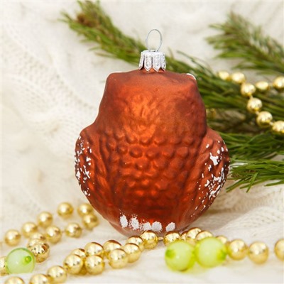 Ёлочная игрушка «Филин» h=7.3 см, МИКС