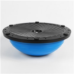 УЦЕНКА Полусфера BOSU гимнастическая ONLYTOP, с насосом, 46×20 см, синяя