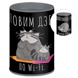 Копилка-подставка для пишущих принадлежностей "СЕРЫЙ КОТ" 69373 Феникс