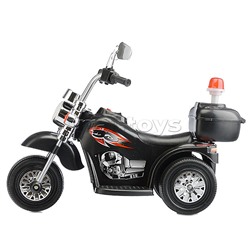 Детский электромотоцикл ROCKET «Чоппер»,1 мотор 20 ВТ, черный