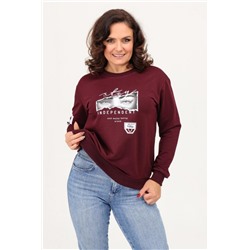 Свитшот женский 88515 (Бордовый)