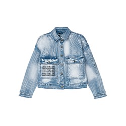 Куртка текстильная джинсовая для девочек