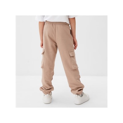 Брюки детские MINAKU, бежевые, рост 122 см