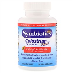 Symbiotics, Колострум Плюс, 60 капсул