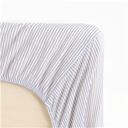 Простыня на резинке ясельная «Крошка Я. Полоса», 60×120+20 см, бязь