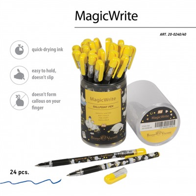 Ручка шариковая 0.5 мм "MagicWrite. Гуси" синяя 20-0240/40 Bruno Visconti