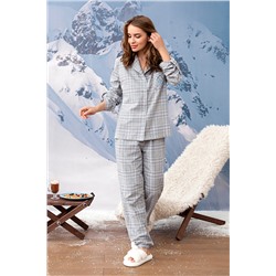 Пижама жен: куртка, брюки Mia Cara AW23WW323 La Thuille серая клетка
