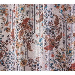 Готовые шторы арт.  240240_1035/170, ФОЛЬКЛОР, комплект для кухни из легкой и тефлоновой ткани, размер: (150 см ширина х 170 см высота ) х 4, с подхватками