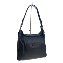 Женская сумка из натуральной кожи, цвет черный