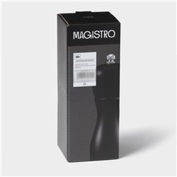 Мельница для специй Magistro Softline, 16.5 см, чёрная