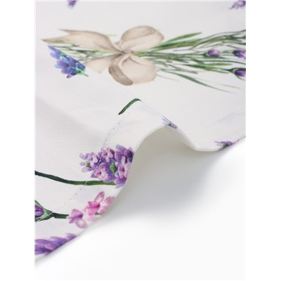 Набор салфеток с декоративными кольцами «Этель» Lavender, 40×40 см - 2 шт., 100% хлопок, саржа