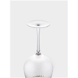 Набор бокалов для вина Magistro «Орион», 550 мл, 4 шт., 10×22 см, стекло, с золотой отводкой, прозрачный