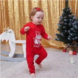 Комбинезон Крошка Я "Winter party", рост 80-86 см, красный