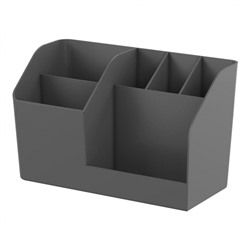 Подставка для письменных принадлежностей "Submarine" Classic серая 8,5х10х17,2 см 6 отделений 61596 ErichKrause