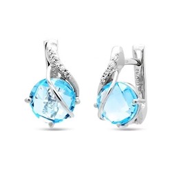 Серьги из серебра топаз, Софи