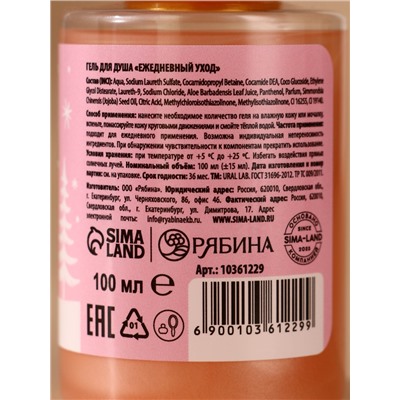 Подарочный набор URAL LAB «Время сказки»: гель для душа 100 мл и крем для рук 30 мл, Новый Год
