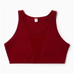 Топ женский, цвет бордовый, размер 46 (L)