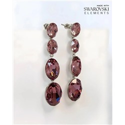 Серьги с кристаллами Swarovski