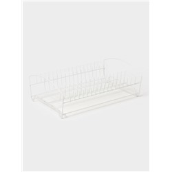 УЦЕНКА Сушилка для тарелок, без поддона, 38×25×12 см, белая