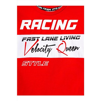 Фуфайка трикотажная для девочек (футболка) PLAYTODAY, 1243143